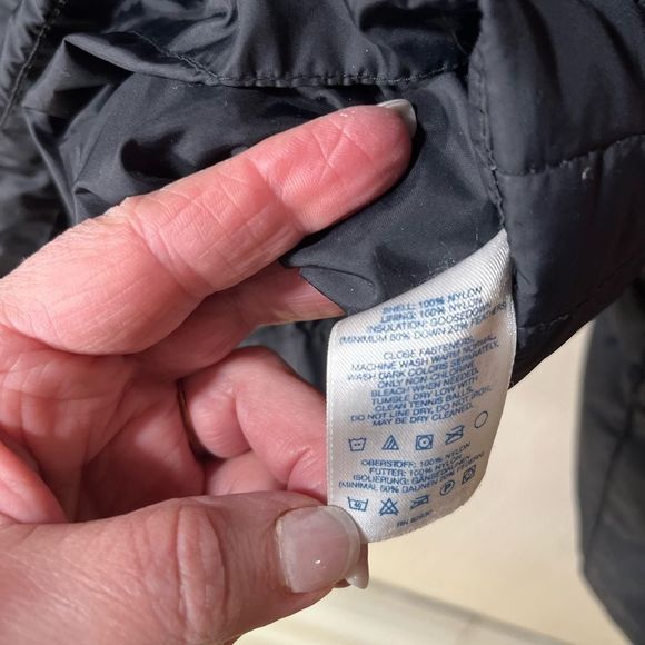 Lands End Black Sz L Warm Puffer Coat - Picture 9 of 10